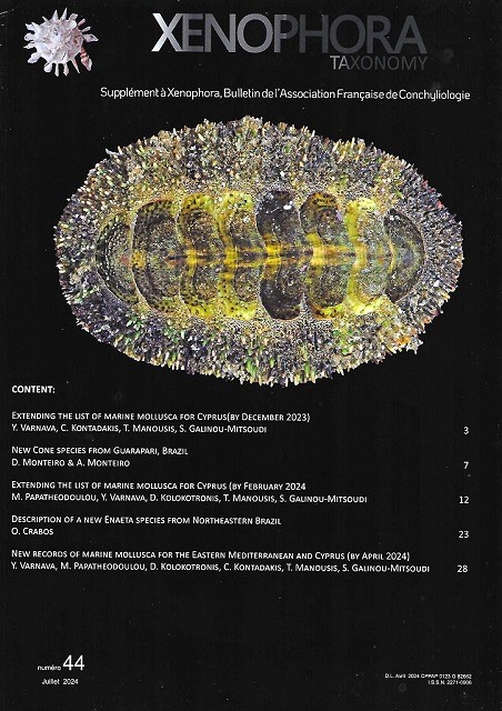 Couverture du Xenophora Taxonomy n44.