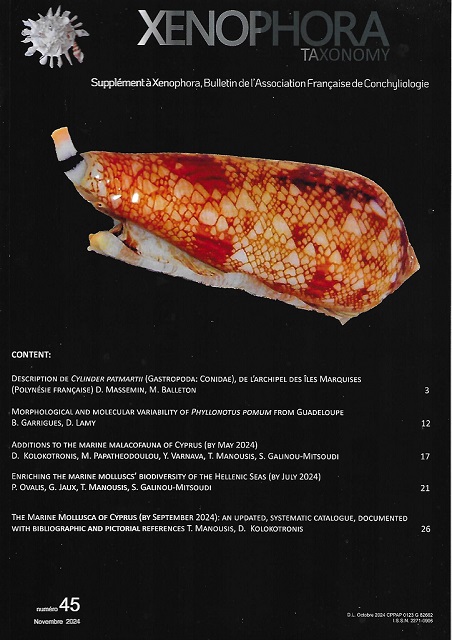 Couverture du Xenophora Taxonomy n45.